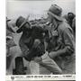 1961 Press Photo Robert Mitchum during a scene from THE SUNDOWNERS