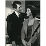 1961 Press Photo Dean Martin and Susan Hayward Star In Ada