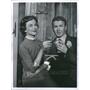 1959 Press Photo Diana Lynn Red Buttons Actors Toasting