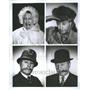1962 Press Photo The many faces of Comedian George Gobel