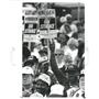 1992 Press Photo Striking Kroger Workers Rally