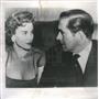 1954 Press Photo Tyrone Power Linda Christian divorce