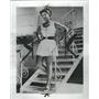 1954 Press Photo Irene Montwell Actress Movies Steps