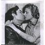 1956 Press Photo Fess Elisha Parker Actor Daniel Boone