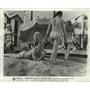 1966 Press Photo Tony Curtis in beach scene in Not With My Wife You Don't