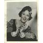 1942 Press Photo Actress Grace Moore in "La Boheme" Chicago Opera - ftx02597