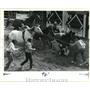 1991 Press Photo Angola State Penitentiary - Rodeo Bust Out Competition